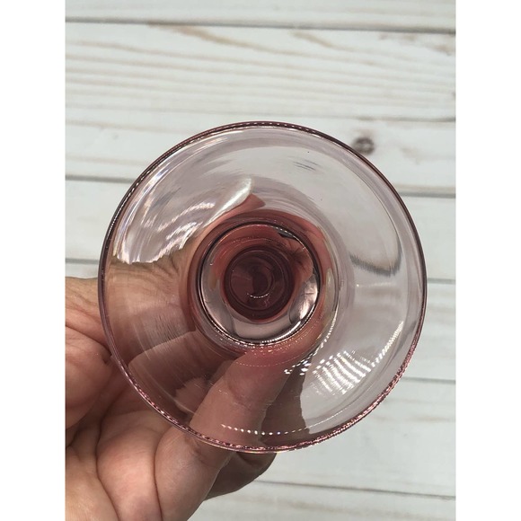 Vintage Libbey Plum Premier Wine Glassware Set of 2 - Picture 6 of 7